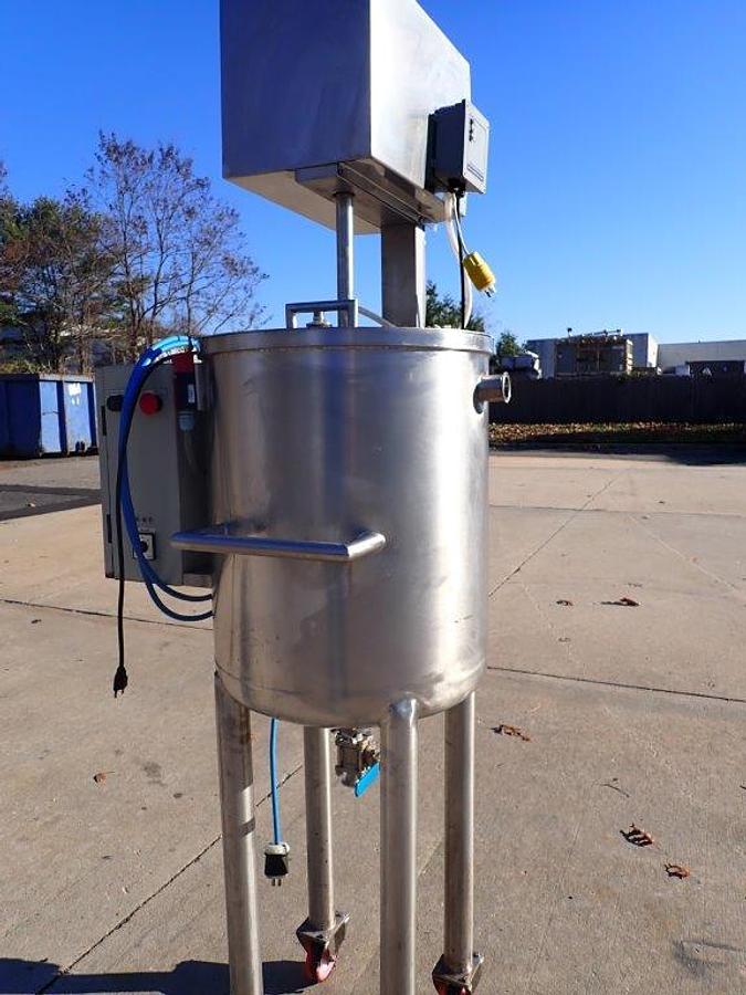 Used 30 Gallon Laborall  316 Stainless Vertical Mix Tank, Portable