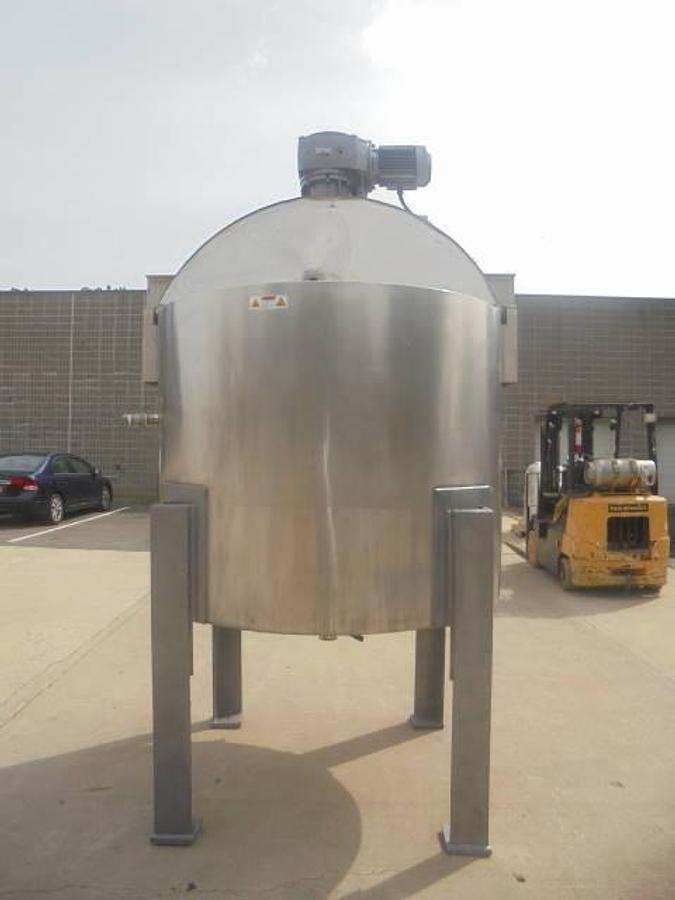 Used 500 Gallon Will-Flow 316SS Dual Action Scraper Kettle, 55 PSI Jacket