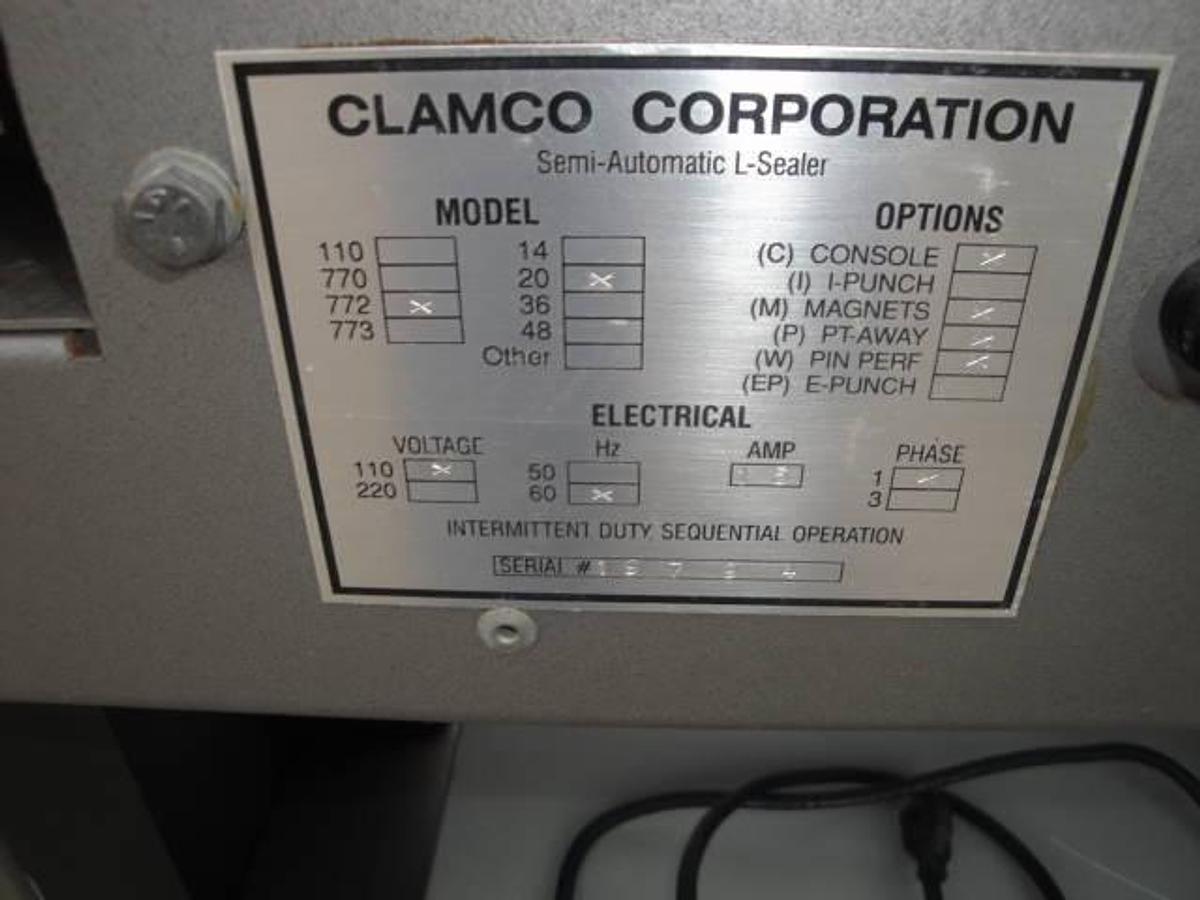 Used Clamco “L” Bar Sealer, Portable