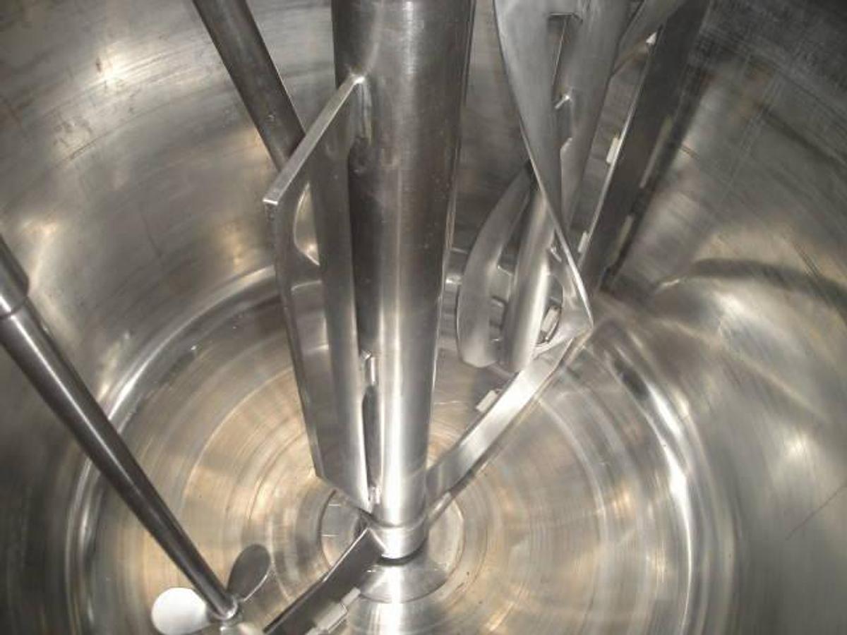 Used 1,000 Liter Waldner Stainless Mixing-Homogenizing Vacuum Process Vessel