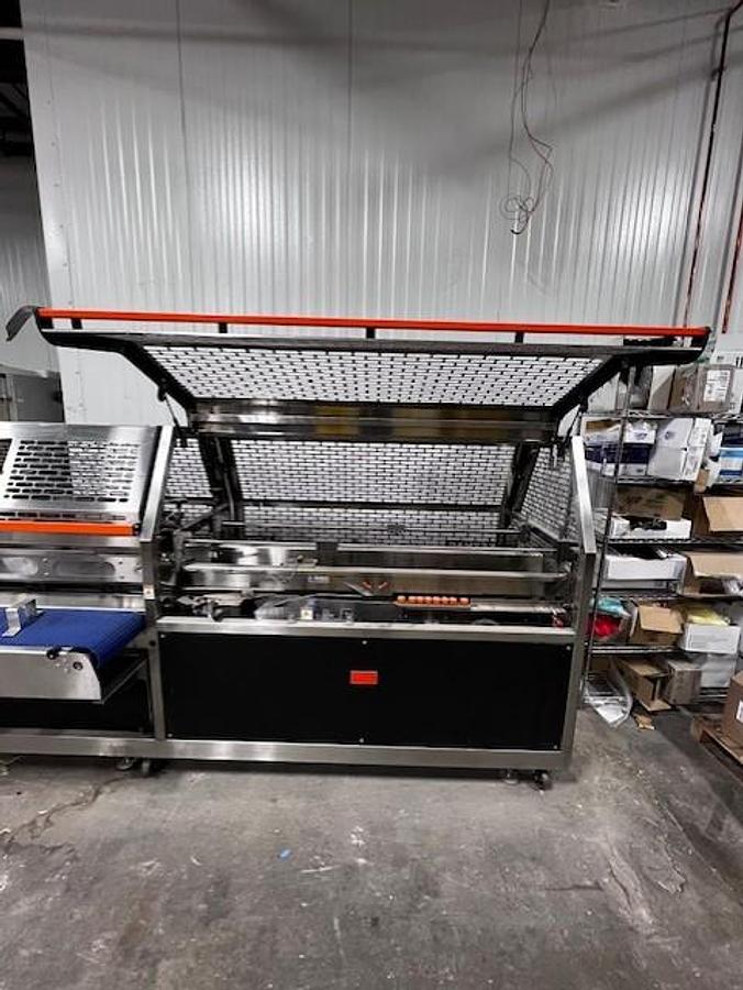 Used Keymac SS End Load Glue Cartoner, 60 Per Minute