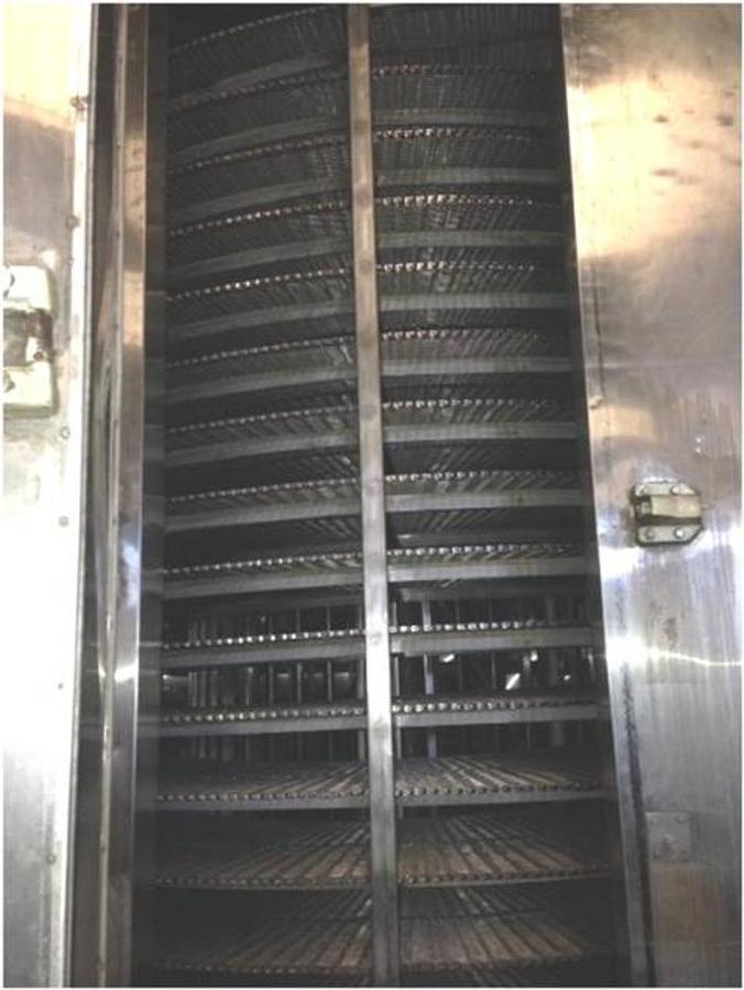 Used Liquid Carbonic Model JE-U6-30S Stainless Steel Spiral Freezer, 30 In. Wide Belt