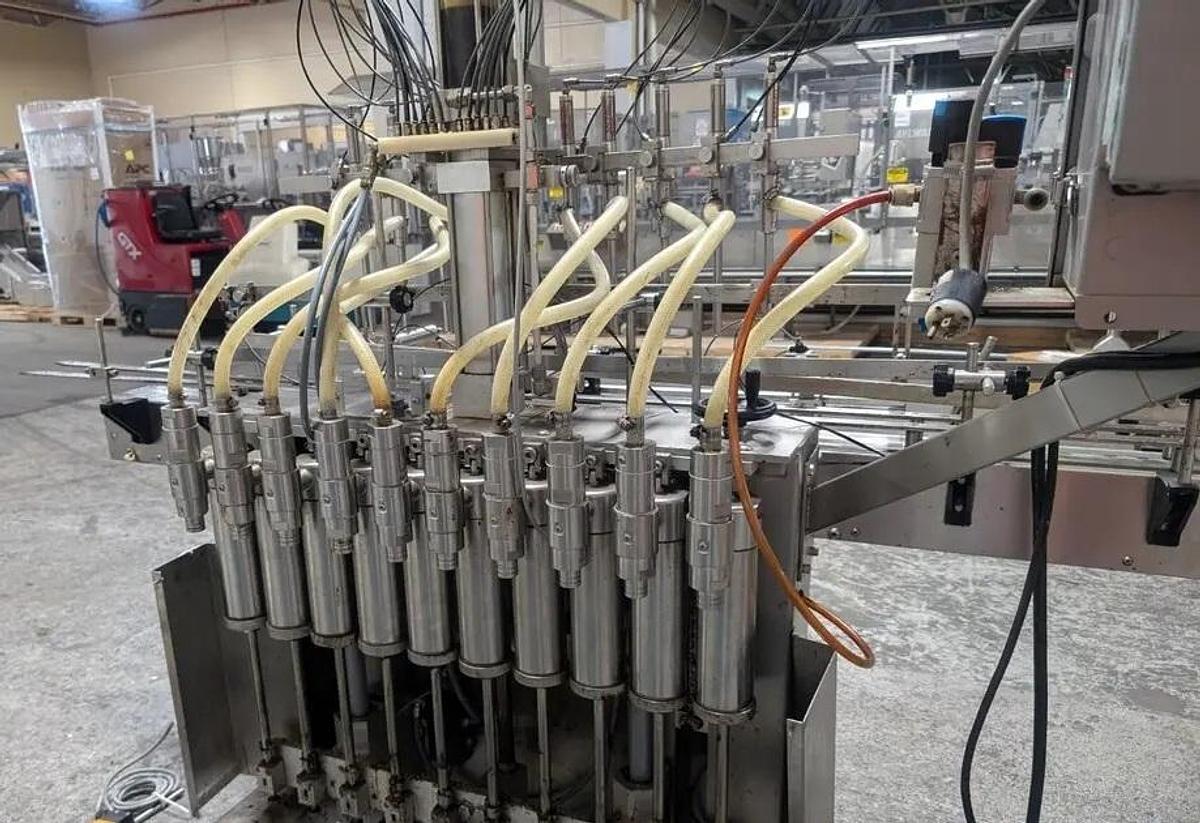 Used Kaps-All Model VOL-32-8 Inline Volumetric Piston Filler