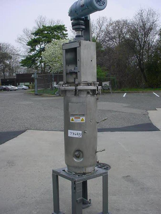 Used 15 Gallon Chemap Stainless Steel Reactor/Fermenter, Agitated