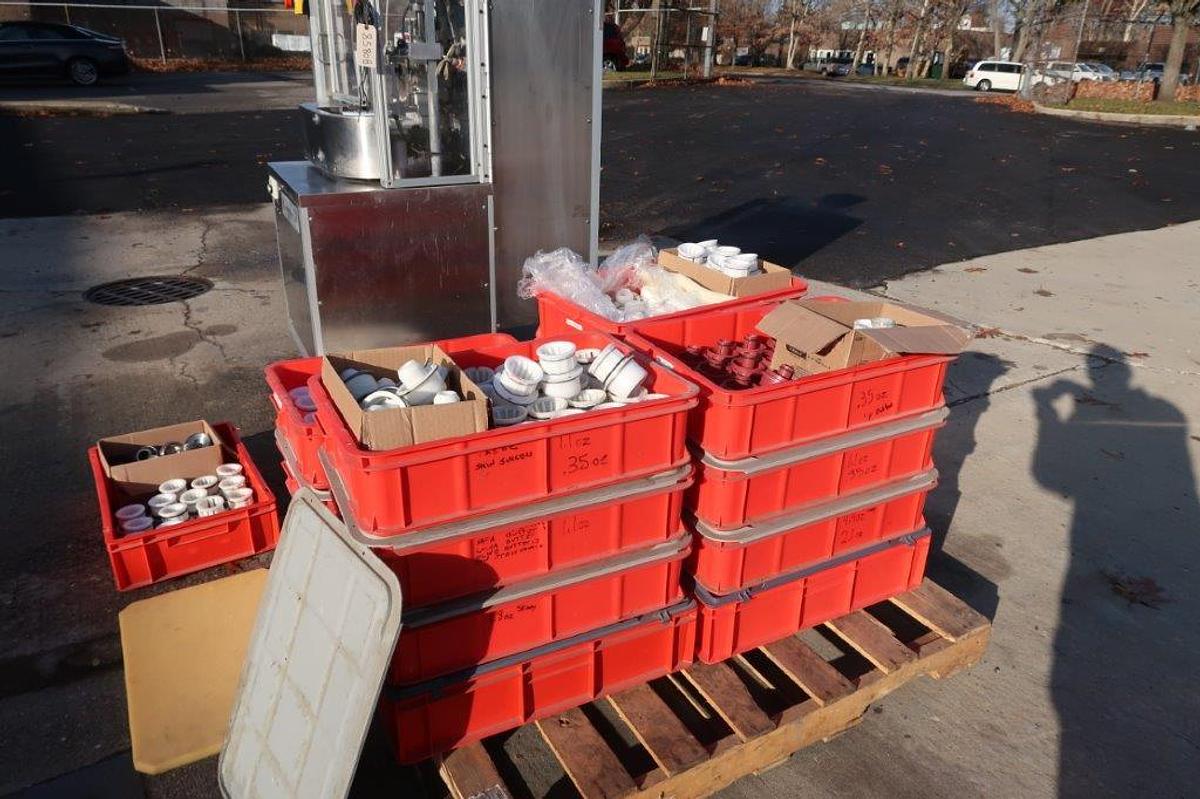 Used Nordenmatic NM250-HA Hot Air Tube Filling And Sealing Machine, Many Change Parts Included