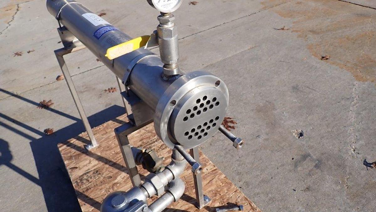 Used Enerquip Pilot Plant Shell and Tube Heat Exchanger, SS
