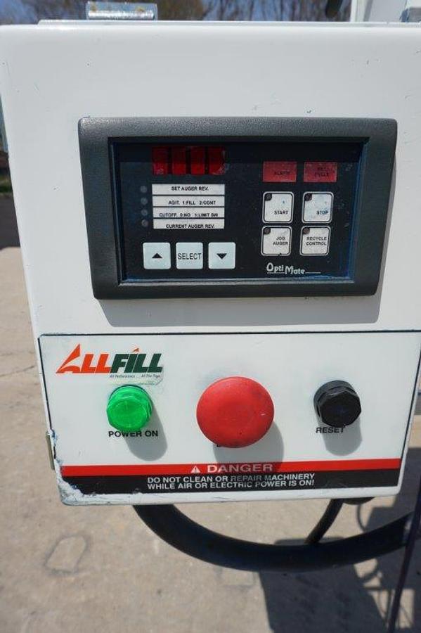 Used All Fill Single Auger Powder Filler, Foot Switch Actuated Dual Motor