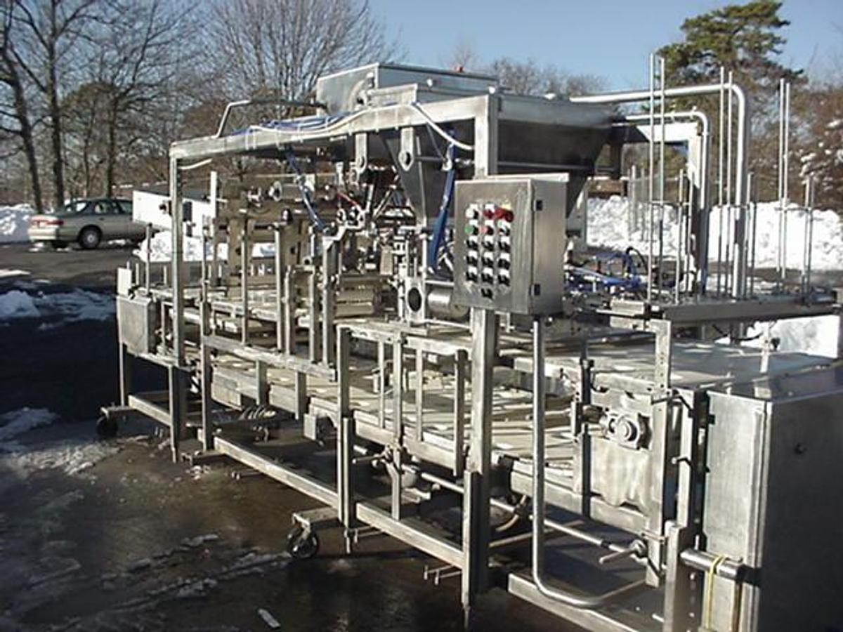 Used Rutherford/Zitropak Three Lane Cup Filling/Sealing/Lidding System, All Ss