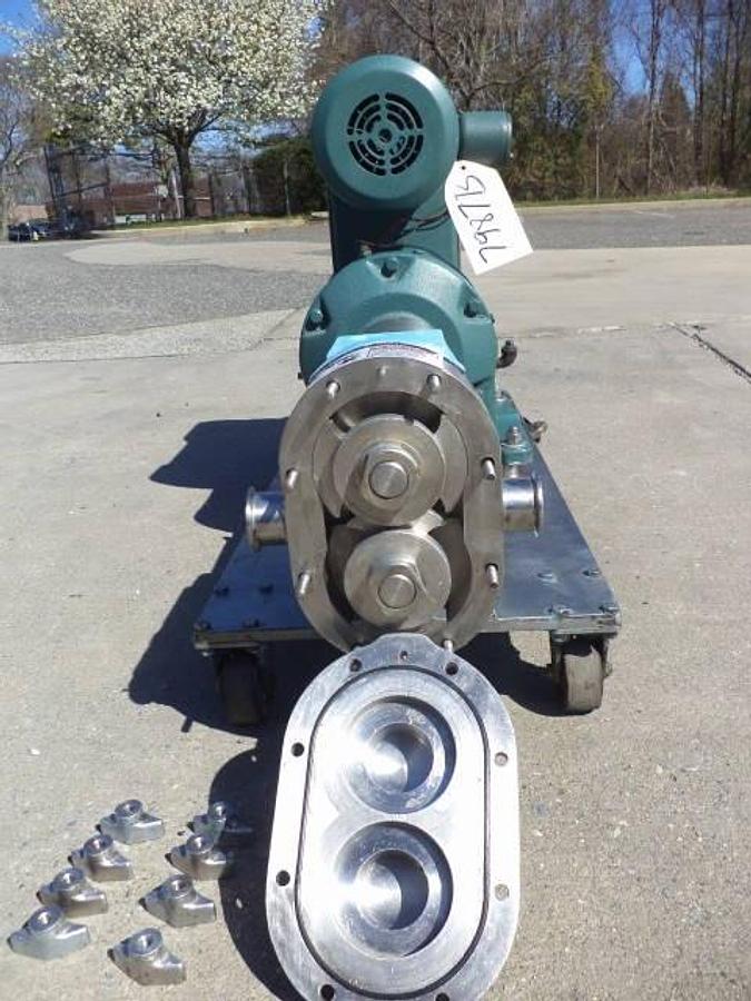 Used Waukesha Model 30 Stainless Steel Positive Displacement Pump, Variable Speed