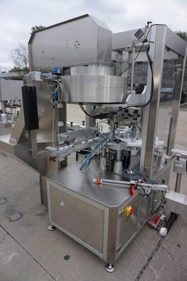 Used Aesus Systems “Delta Star” Screw Capping Machine, All Stainless Steel