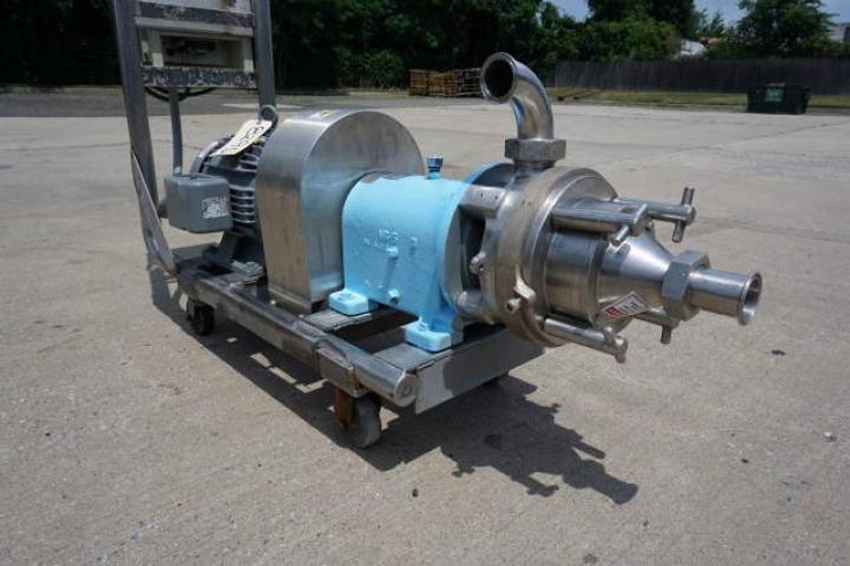 Used Waukesha MS Inline Stainless Steel Horizontal Colloid Mill, 15 HP