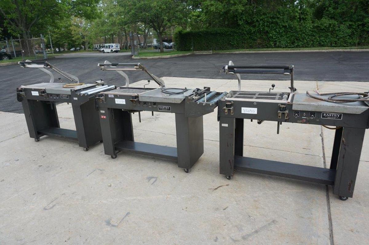 Used Jeff Eastey EM1622T “L” Bar Sealers, Portable