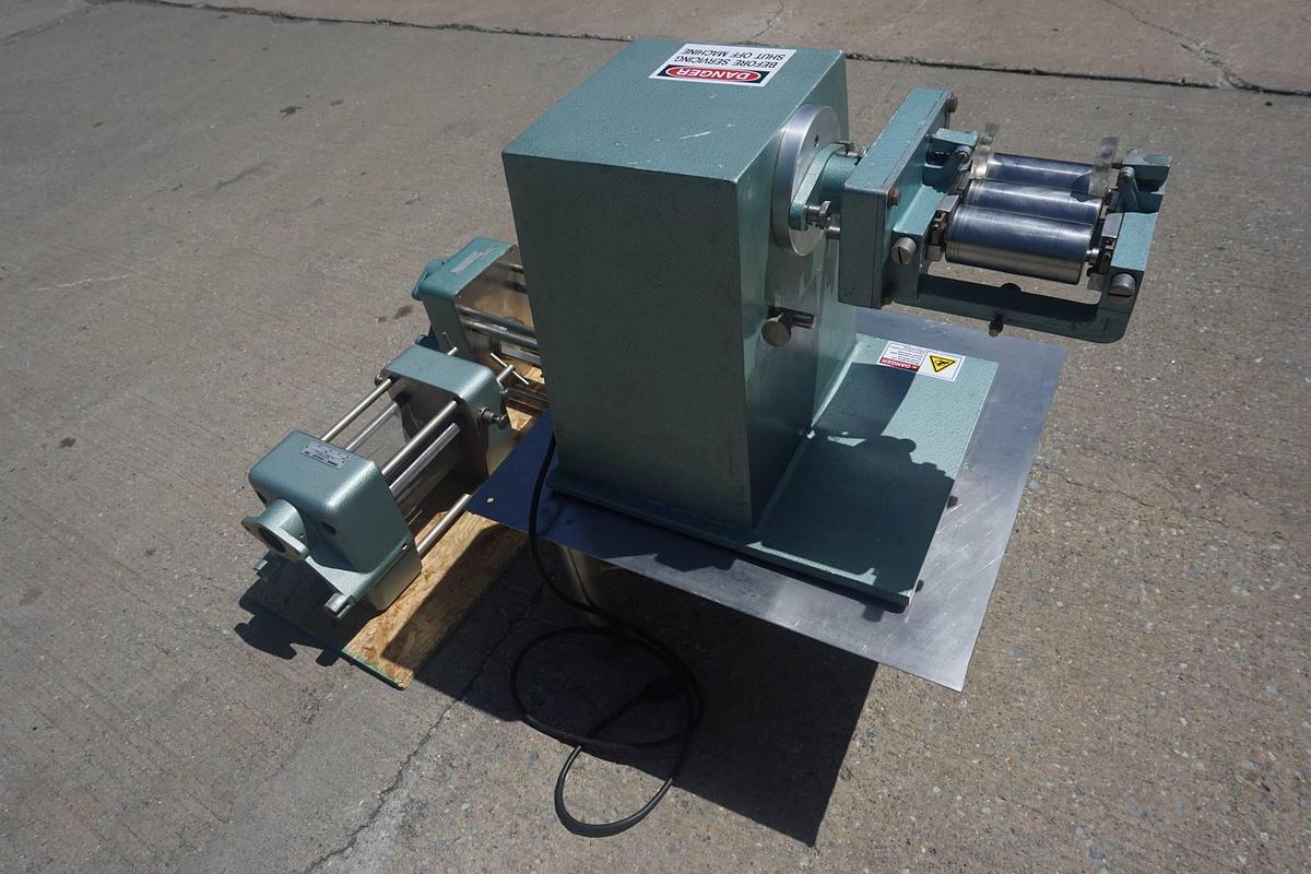 Used Erweka 2 In. X 4 In. Tabletop Lab Three Roll Mill and Oscillating Granulator