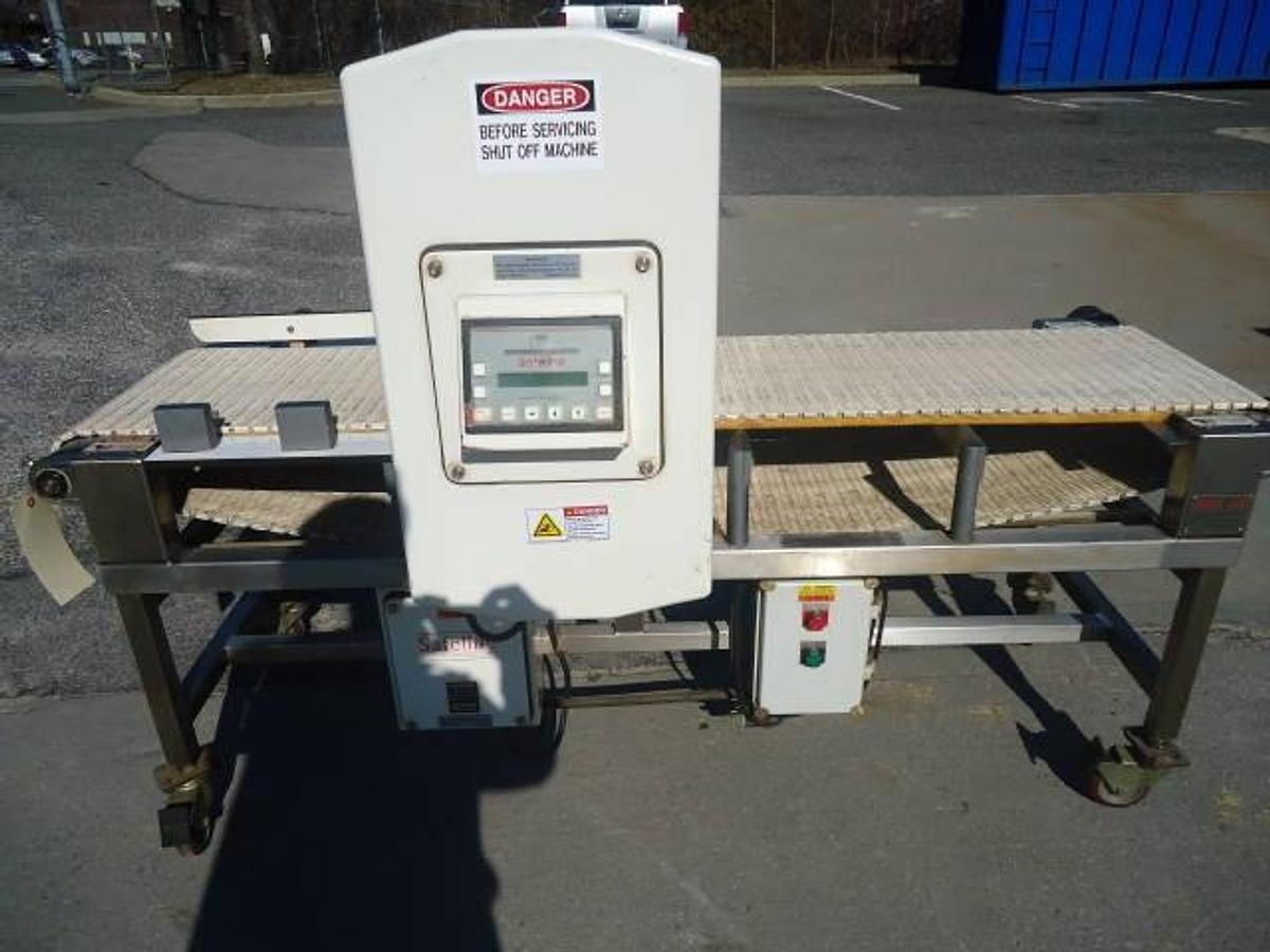 Used Safeline 18 In. Wide X 15 In. High Conveyorized Metal Detector,  Portable