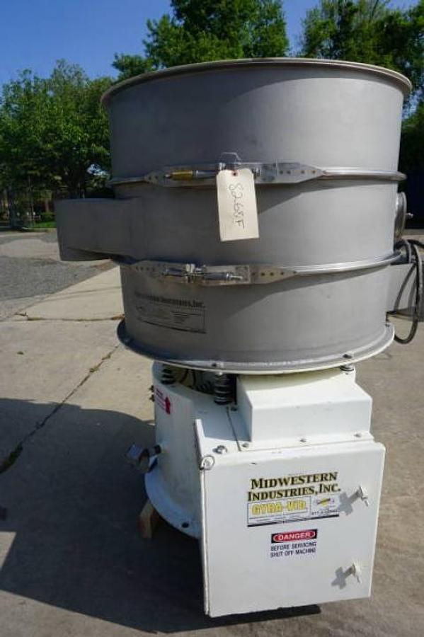 Used Midwestern Industries 36 in. Dia. Stainless Two Deck Screener/Sifter-