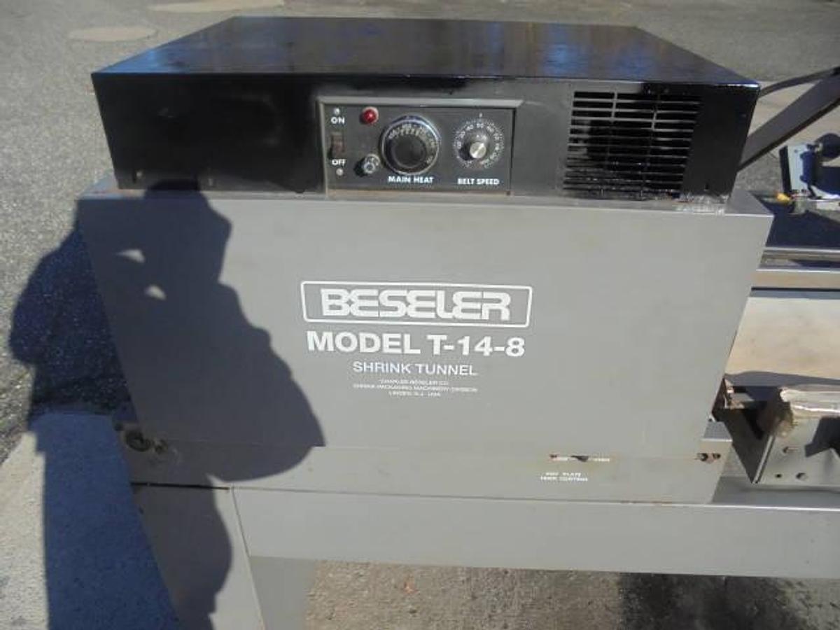 Used Beseler Combination Semi-Automatic “L” Sealer and Shrink Tunnel
