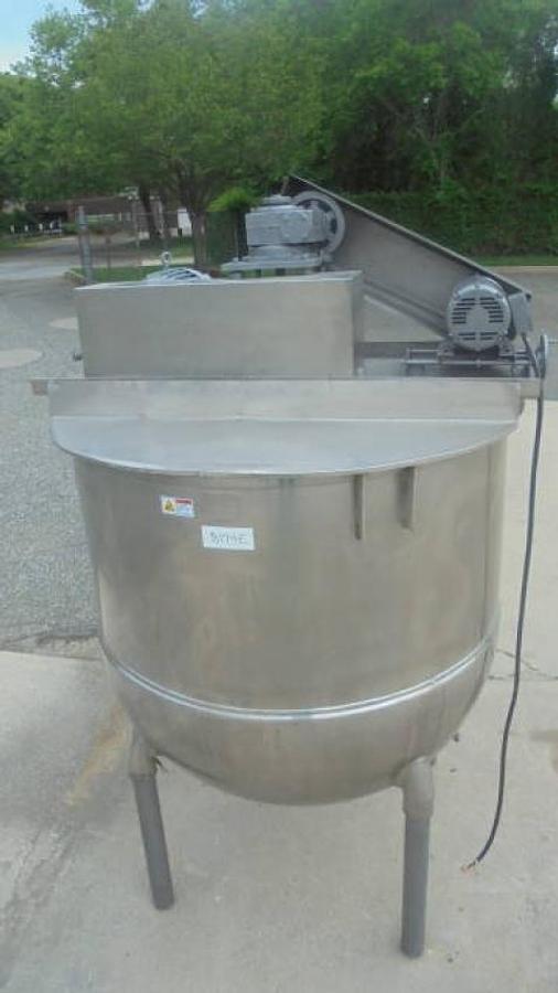 Used 600 Gallon Groen Stainless Steel Double Motion Kettle, 45 PSI Jacket