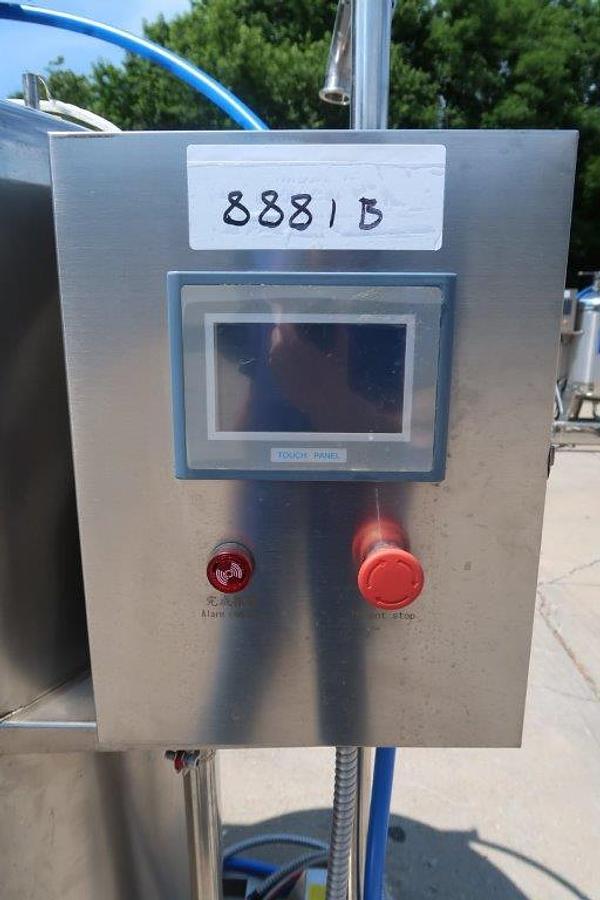 Used Unnico Dual Tank Electric Pasteurizing Mix Tanks, 150 Gallon Each