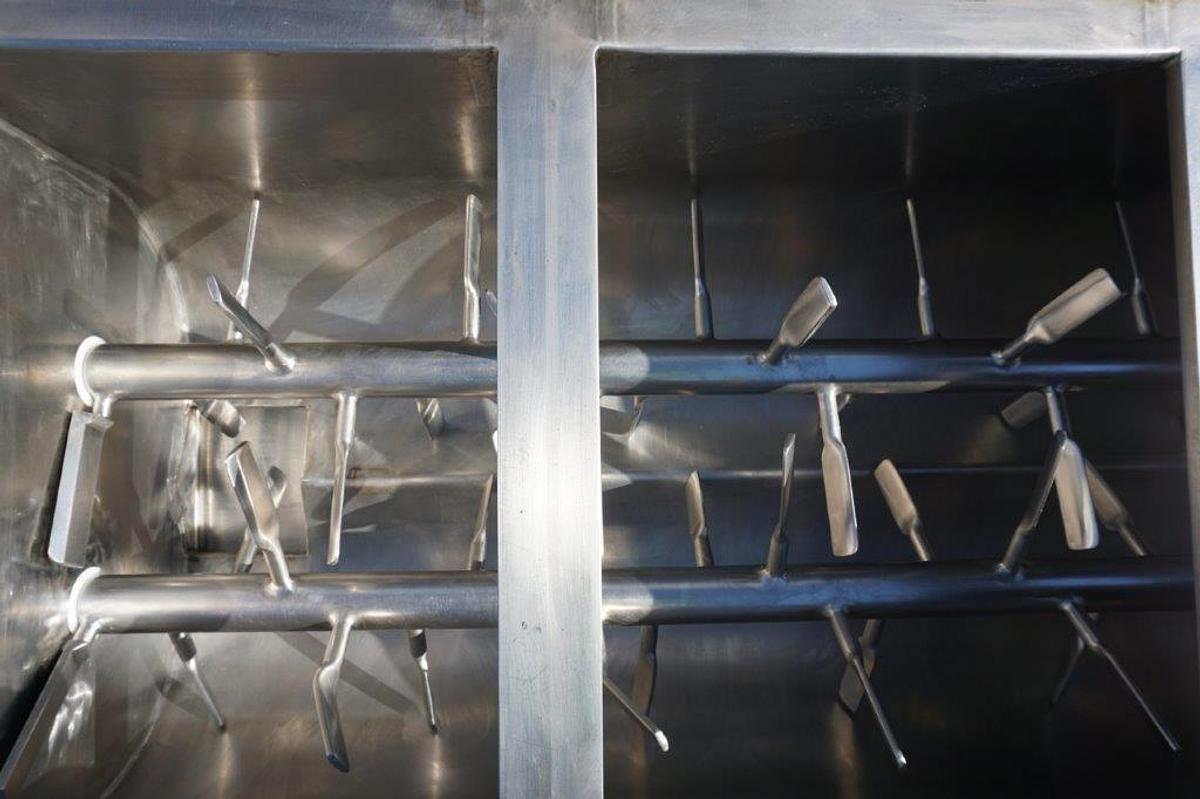 Used 15 Cu. Ft. Demaco Stainless Steel Twin Shaft Paddle Blender