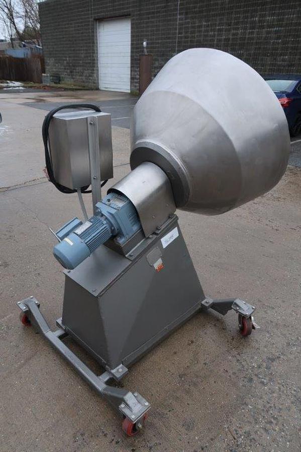 Used 42 In. Diameter Stainless Steel Coating Pan, With Interior Pins