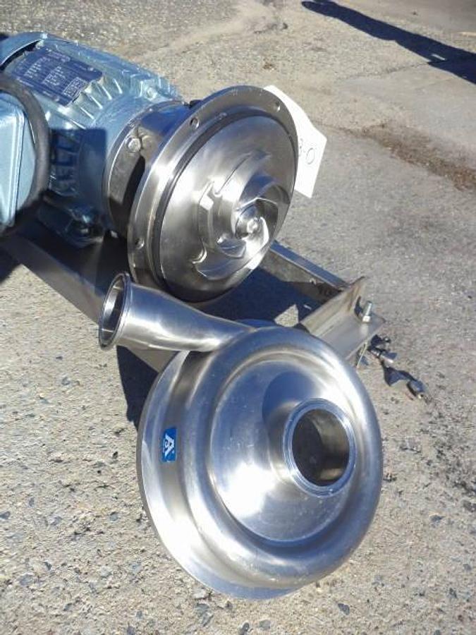 Used 3 In. X 2 In. Stainless Steel Sanitary Centrifugal Pump, 2 HP