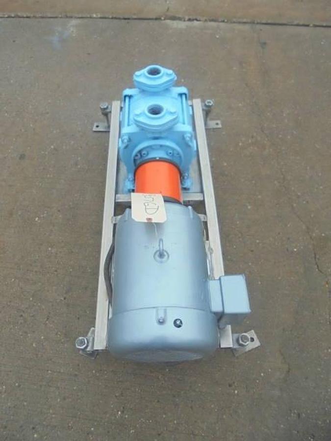 Used Travaini 40-150/C/GH Vacuum Pump, 7-1/2 HP Motor