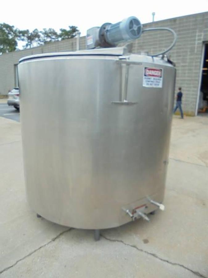 Used 1,000 Gallon Stainless Steel Jacketed Processor, Sweep Agitation