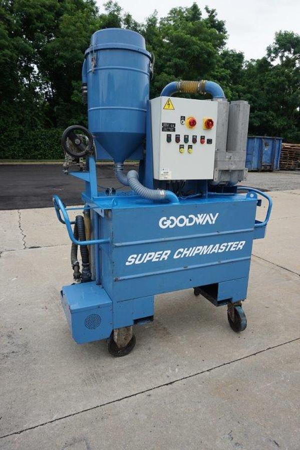 Used Goodway “Super Chipmaster” Metal Chip/Coolant Vacuum and Pump System