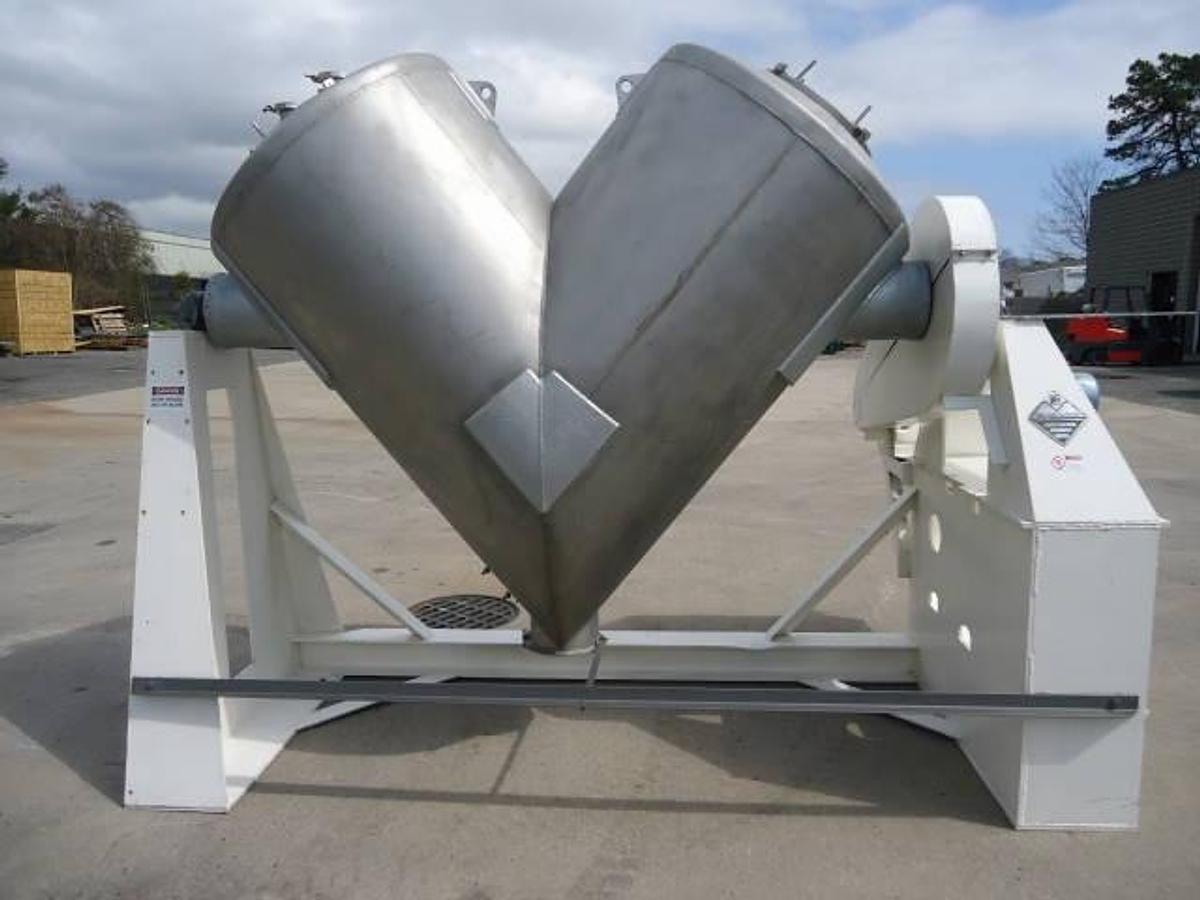 Used 50 CU.FT. PATTERSON KELLEY STAINLESS STEEL TWIN SHELL “V”” BLENDER, Explosion Proof