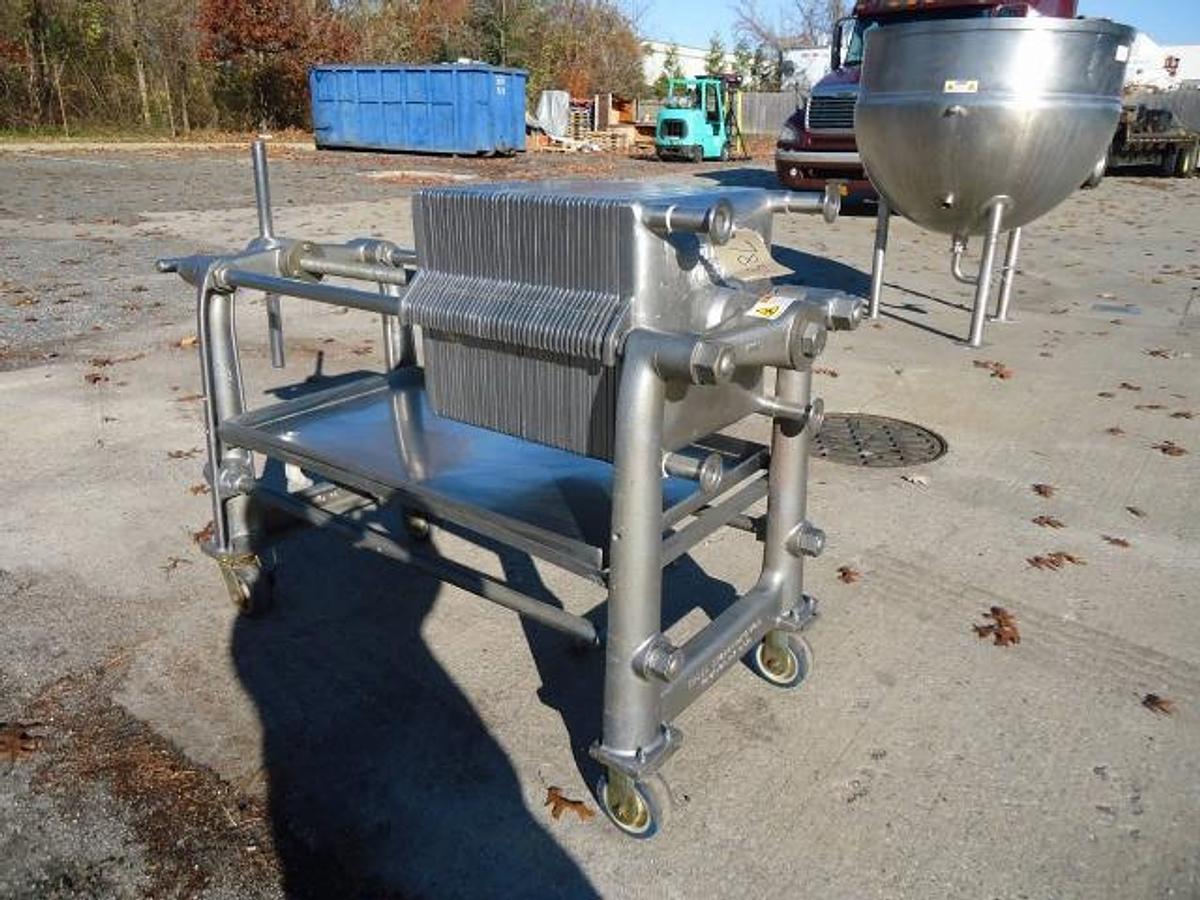 Used Ertel 16 in. X 16 in. Stainless  Steel Filter Press, Portable