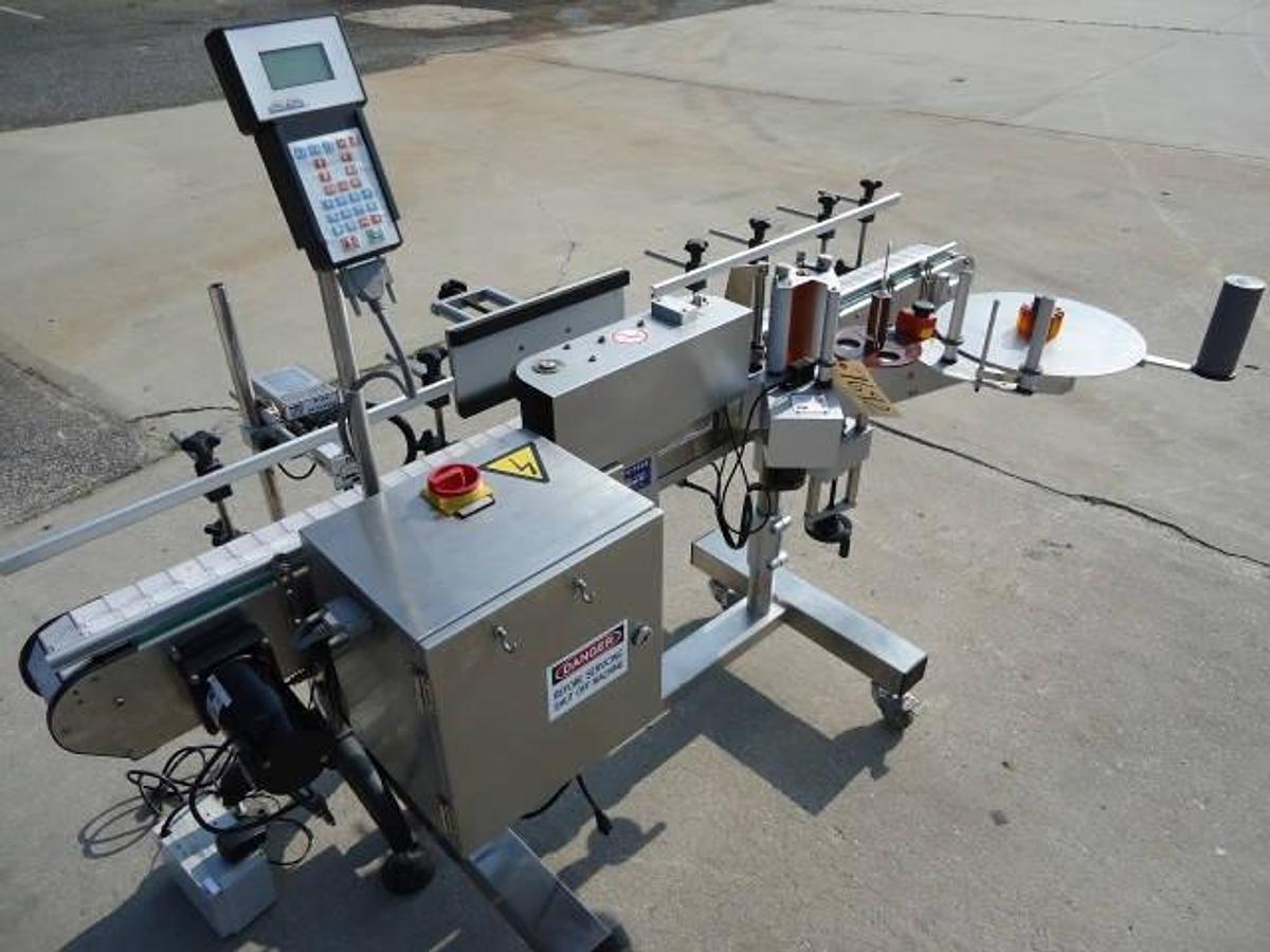 Used Cvc-300 Ii Stainless Steel Presssure Sensitive Spot-Wrap Around Labeler