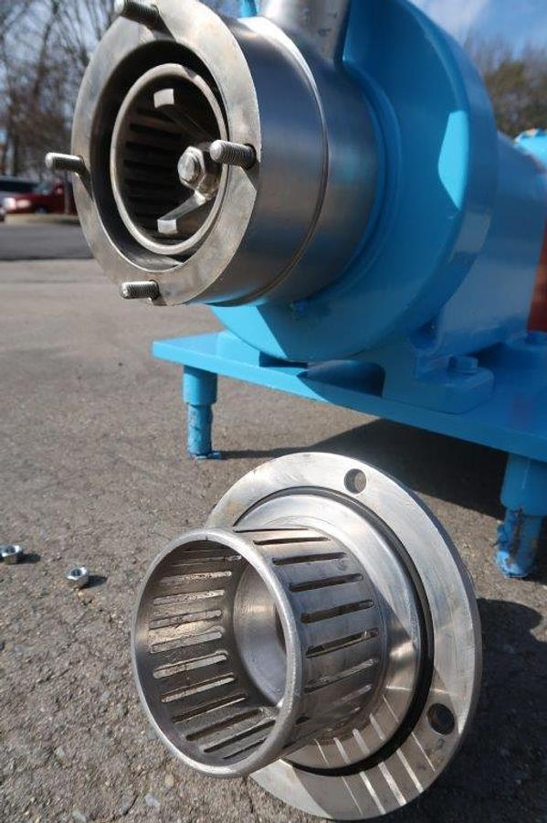 Used Waukesha SP4 Stainless Steel Inline High Shear Pump/Emulsifier, 10 HP XP