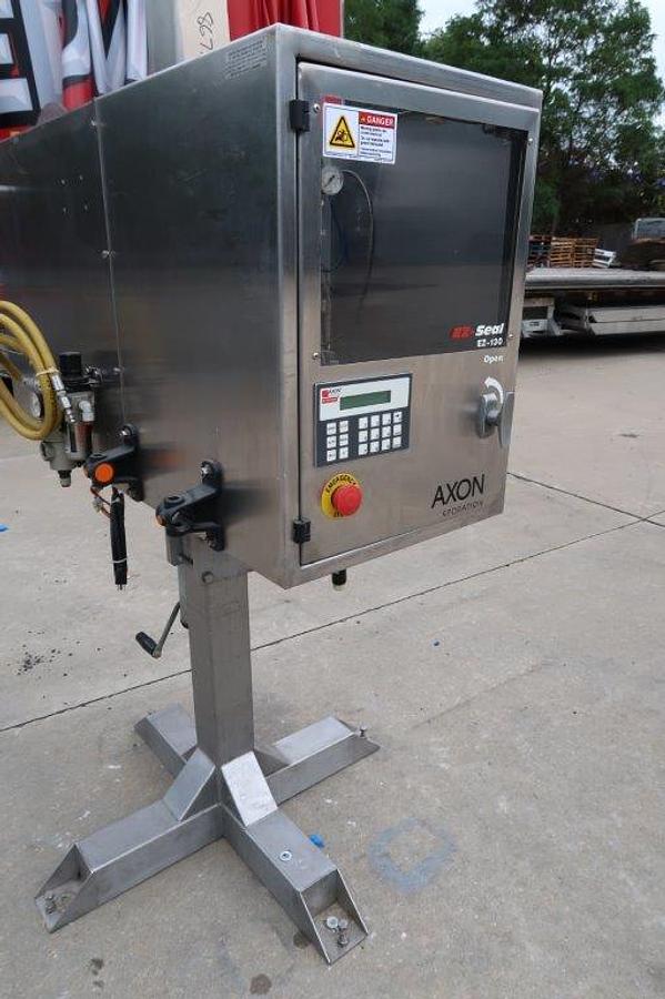 Used Axon EZ-130 SS Heat Shrink Sleever/Bander, 150 per Minute