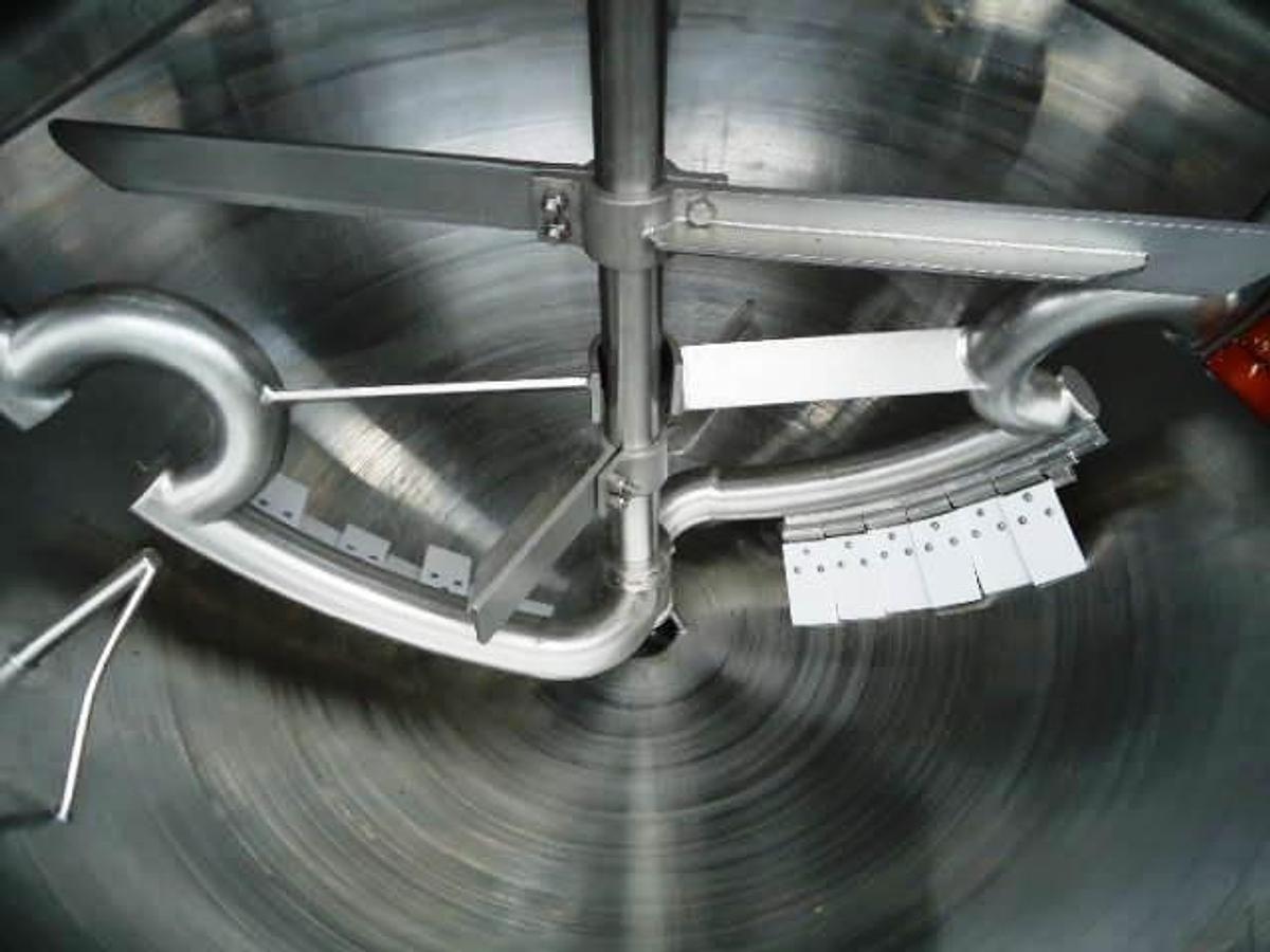 Used 250 Gallon Tri-Canada 316 Stainless Steel Dual Action Scraper Kettle, 125 PSI Jacket