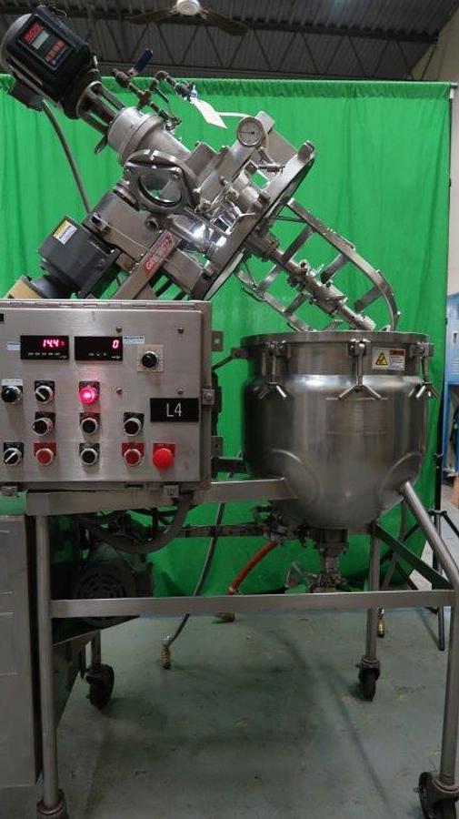 Used 15 Gallon Greerco “Agi-Mix” Stainless Steel Triple Motion Vacuum Kettle/Reactor