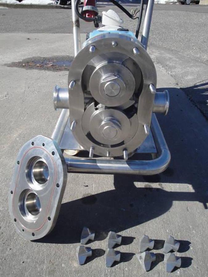 Used Waukesha 30 Ss Positive Displacement Pump, Variable Frequency Drive