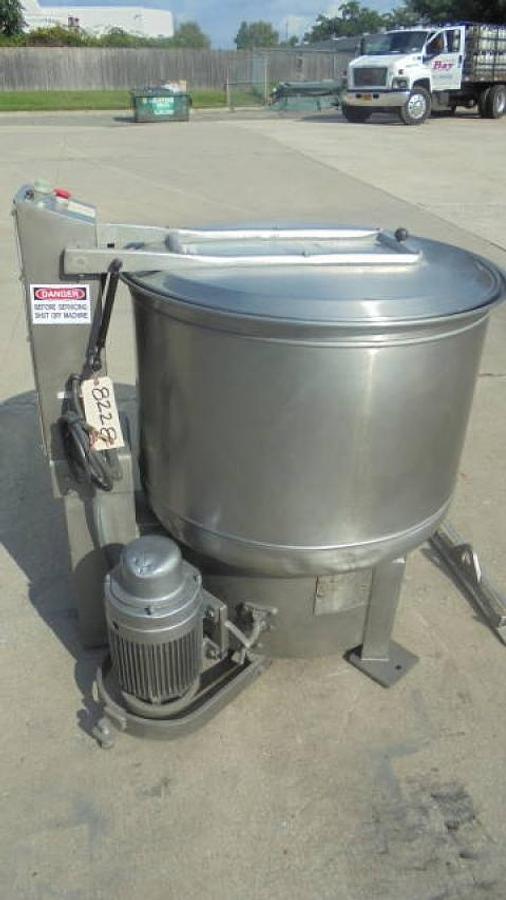 Used Bock FP-90 Food Processing Basket Centrifuge, 5 HP–