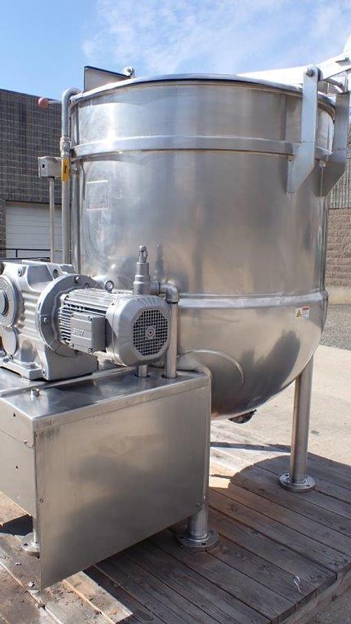 Used Cleveland 300 Gallon 316SS Scraper Kettle, 100 PSI Jacket