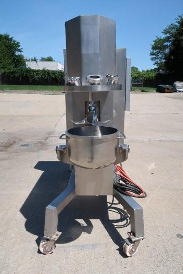 Used Collette Gral 25 Stainless Steel High Shear Mixer Granulator