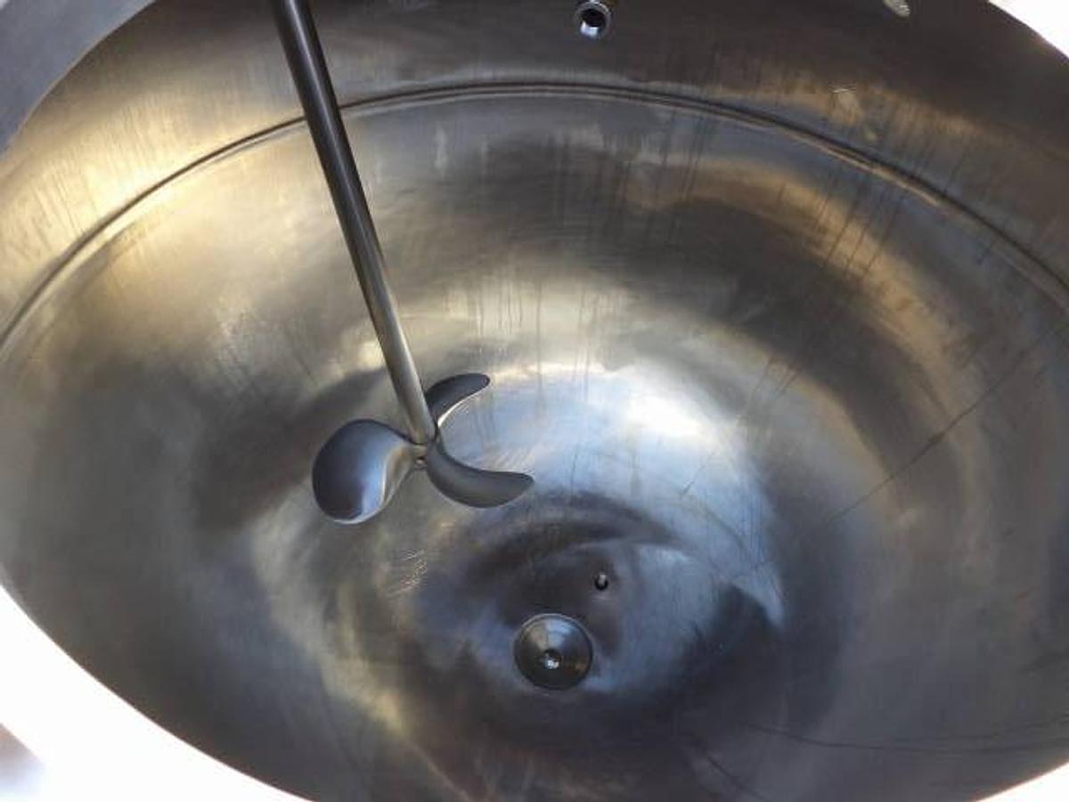 Used 250 Gallon Lee Closed Jacketed Mix Kettle, 316 Stainless Steel