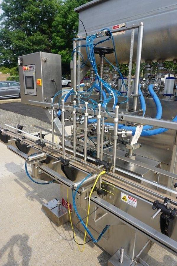 Used Acasi 6 Piston Fully Automatic Filling Machine, Suitable For Hot Filling