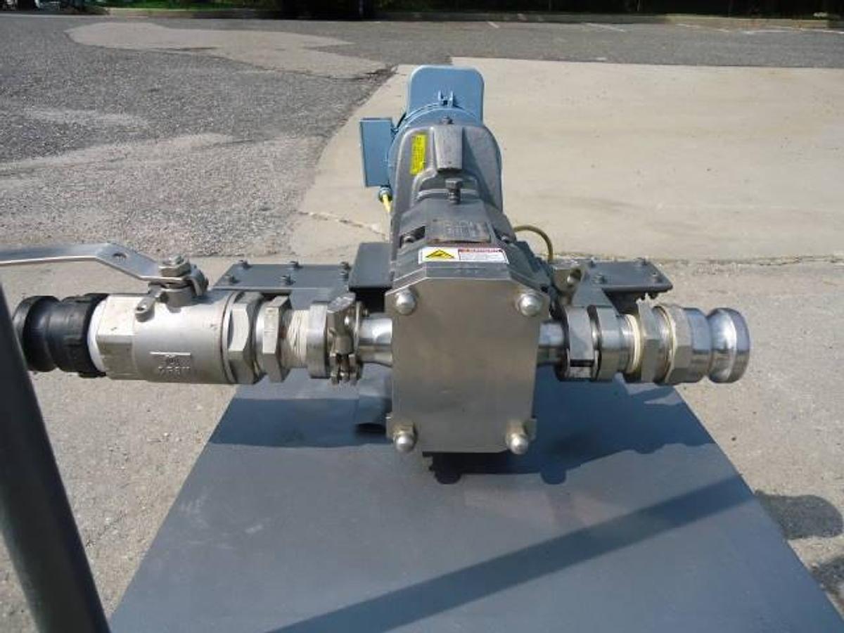 Used Albin 1.5 inch x 1.5 inch positive displacement gear pump, single phase
