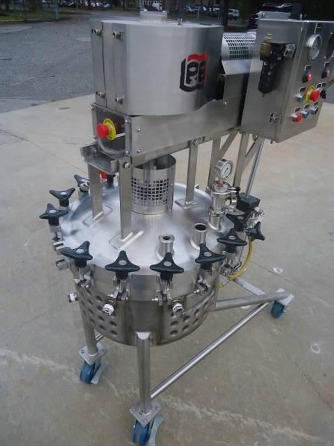 Used 25 Gallon Lee Type 316 Stainless Steel Double Motion Sanitary Reactor-Kettle, Vacuum