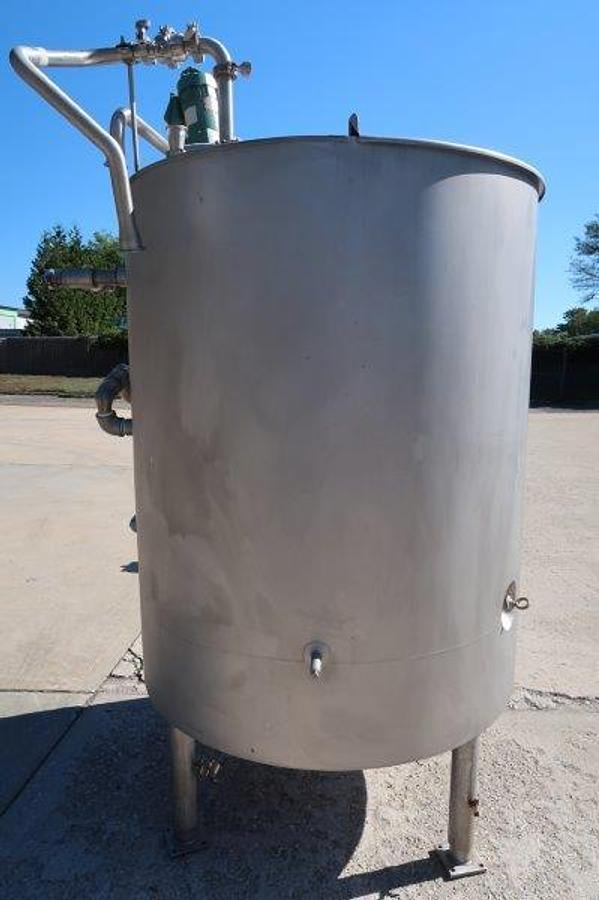 Used 300 Gallon Walker SS Mixing Tank, 75 PSI Jacket