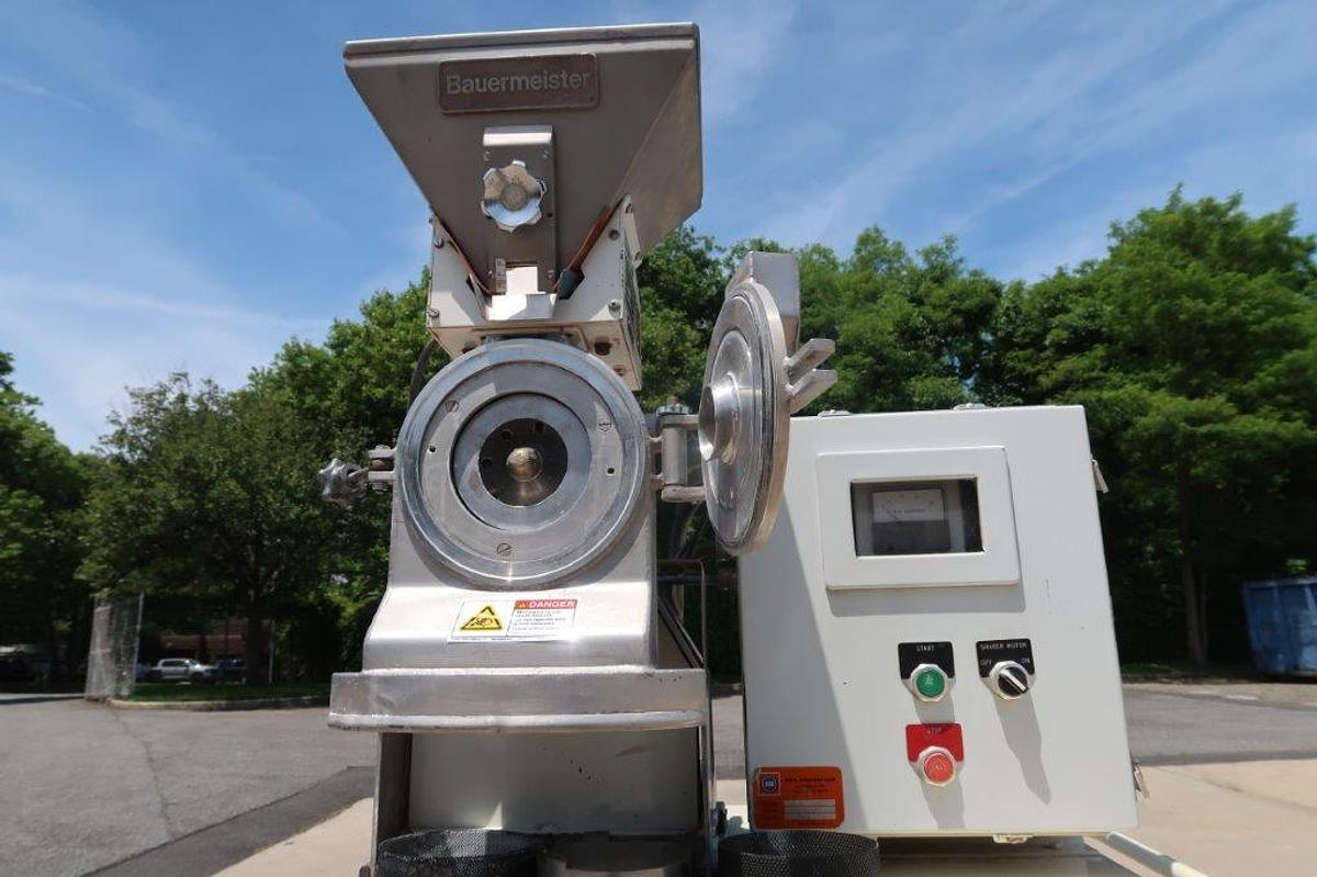 Used Azo/Bauermeister UTL Fine Grinding Mill, Stainless Steel
