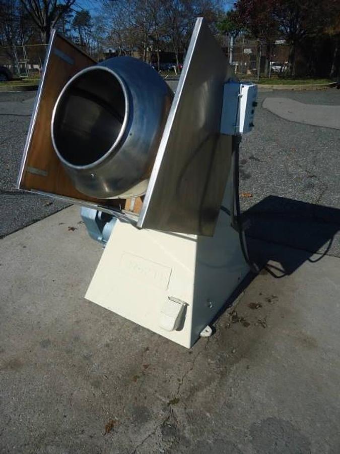 Used 24 In. Stokes Stainless Steel Coating Pan, Explosion Proof