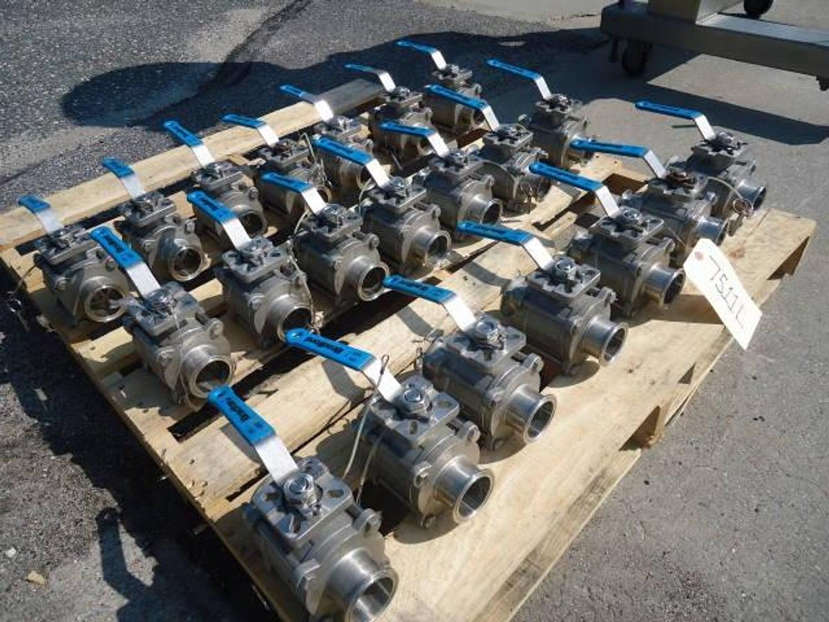 Used Bradford 2″ Diameter Stainless Steel Ball Valves (20)