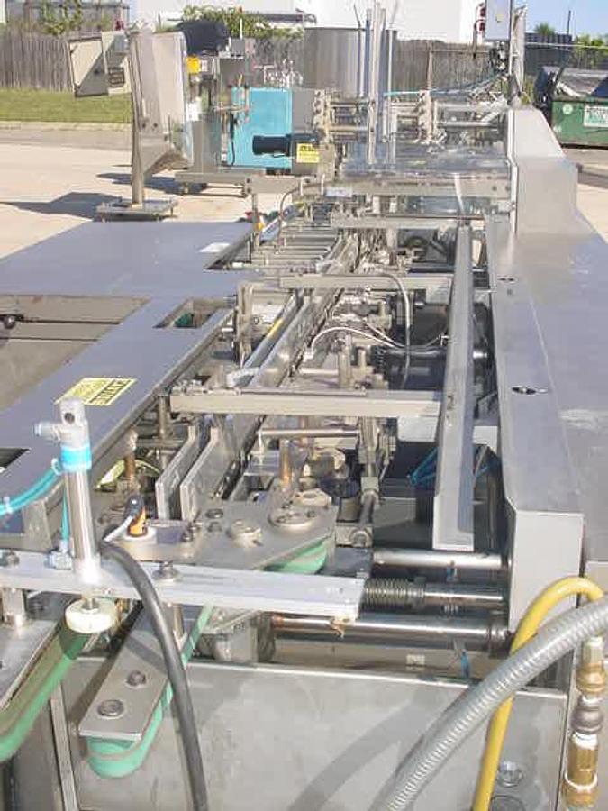 Used Iwka Horizontal Tube Cartoner With Leaflet Inserter
