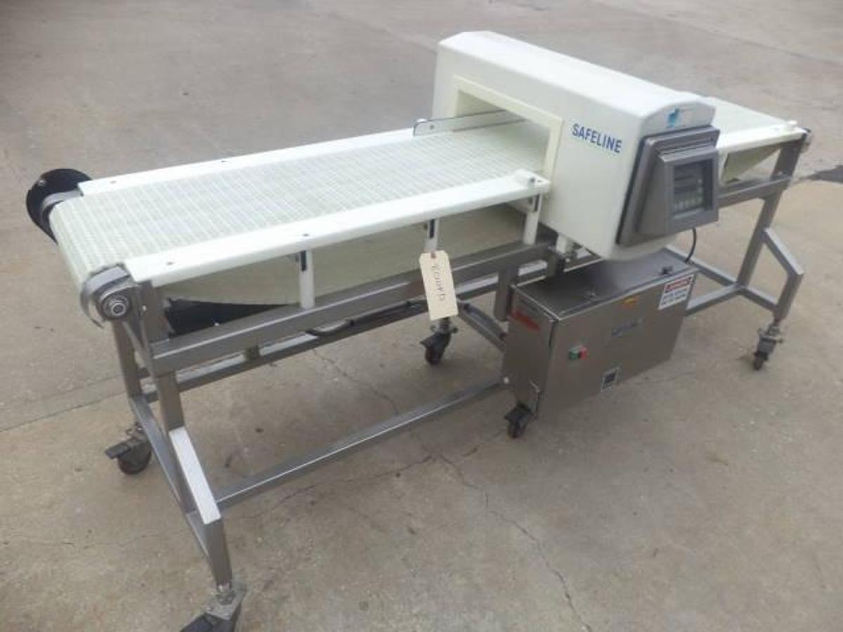 Used Safeline SL1000 Conveyorized Metal Detector, Single Phase Electrics
