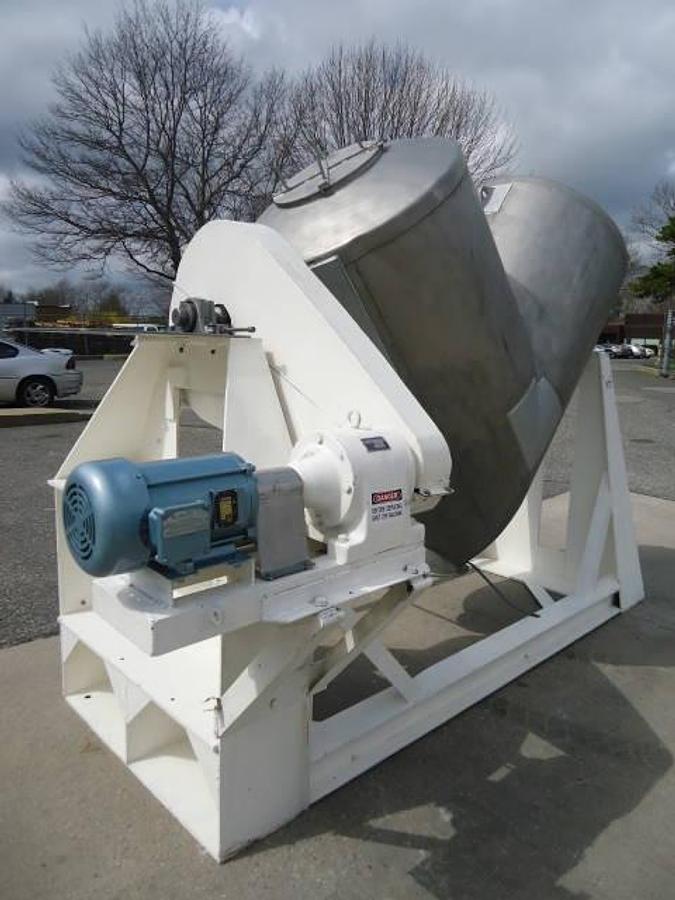 Used 50 CU.FT. PATTERSON KELLEY STAINLESS STEEL TWIN SHELL “V”” BLENDER, Explosion Proof